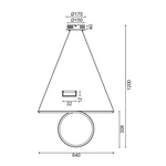 NETTO ΚΡΕΜΑΣΤΟ Φ/Σ LED 32W 3000K 1920LM ΧΡΩΜΙΟ ΑΛΟΥΜΙΝΙΟ 64Χ17ΧΗ120CM ZERO - Image 2