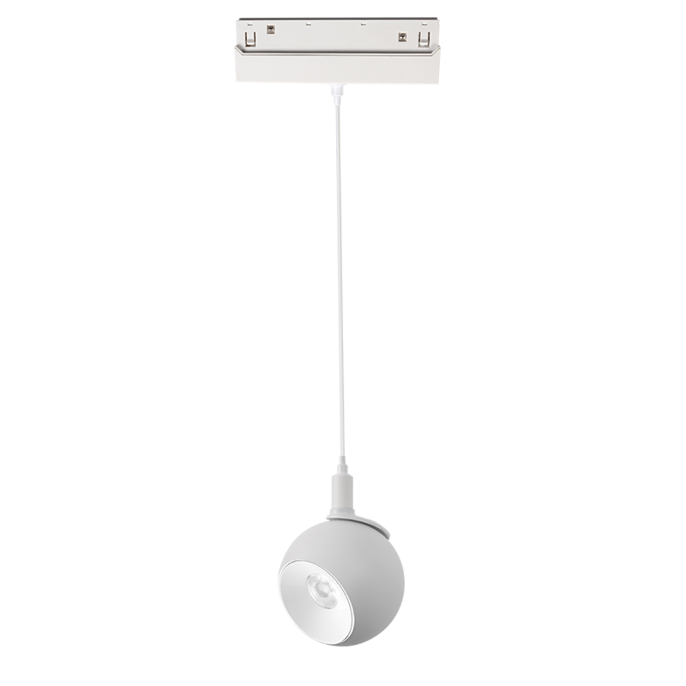 IONAP1230W.png ΑΣΠΡΟ ΜΑΤ ΜΑΓΝΗΤΙΚΟ ΚΡΕΜΑΣΤΟ ΦΩΤΙΣΤΙΚΟ 48V DC 12W 3000K 1000LM 36° OSRAM RA90 Φ100*134MM - Image 1