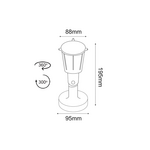LED PP WHITE SPOT LIGHT230V IP54 6W 3000K 480Lm SMD120°Ra80 - Image 2
