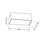 ΕΠΙΤΟΙΧ.Φ/Σ LED ΜΑΥΡΟ UPDOWN PARALLEL 2X3W 230V 3000K 30000h NEPHELE - Image 2