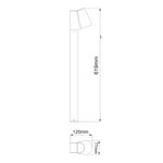 LED COB POST LUMINAIRE 6W 400LM 100° 230V AC 3.000K DARK GREY CRI80 IP54 30.000HRS - Image 2