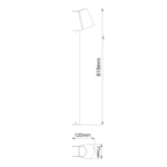 LED COB POST LUMINAIRE 6W 400LM 100° 230V AC 3.000K DARK GREY CRI80 IP54 30.000HRS - Image 3