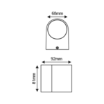 GU10 WALL LUMINAIRE 230V AC MATT WHITE IP65 MAX.35W - Image 2