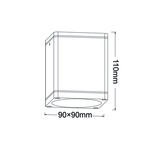 GU10  SQUARE CEILING LUMINAIRE 230V AC GOLDEN BLACK IP65 GU10 MAX.35W - Image 2