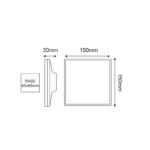 LED SMD WALL LUMINAIRE 8W 450LM 110° 230V AC 3.000K DARK GREY CRI80 IP54 30.000HRS - Image 3