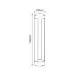 LED COB POST LUMINAIRE 9W 200LM 79° 230V AC 3.000K DARK GREY CRI80 IP54 30.000HRS - Image 3