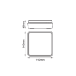 LED SMD WALL LUMINAIRE 12W 650LM 110° 230V AC 3.000K DARK GREY CRI80 IP54 30.000HRS - Image 3