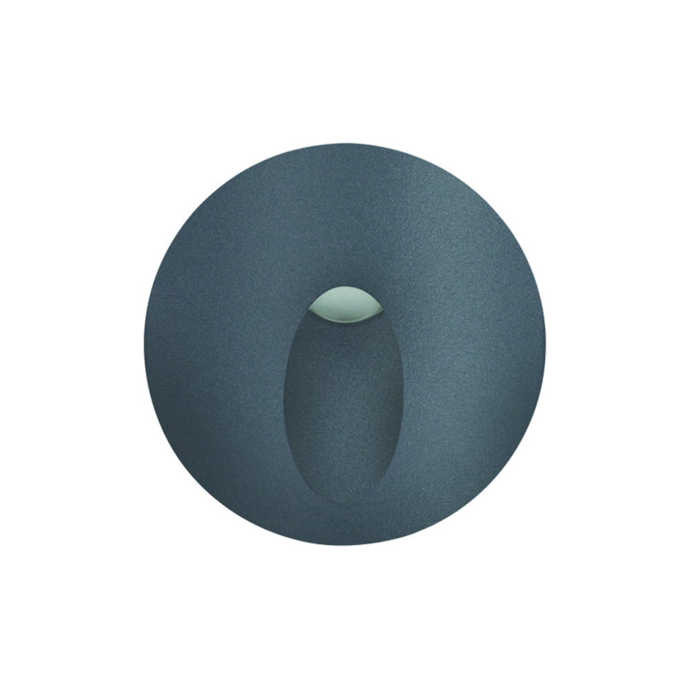 LG721130G.jpg LED HP WALL RECESSED LUMINAIRE 3W 55LM 230VAC 3.000K DARK GREY CRI80 IP65 30.000HRS(INSTAL BOX INC) - Image 1