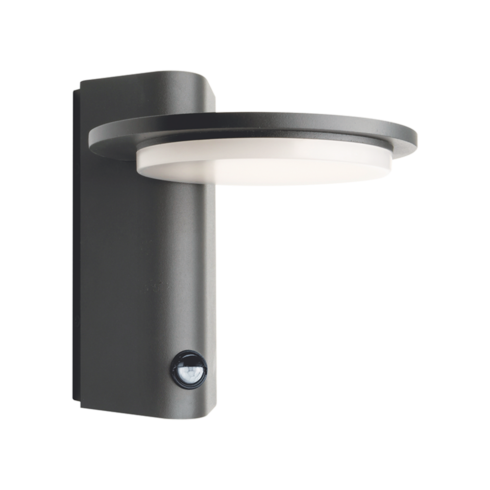 LG8205GPIR.png LED SMD WALL SENSOR LUMINAIRE 7W 440LM 145° 230V AC 3.000K DARK GREY CRI80 IP54 30.000HRS - Image 1