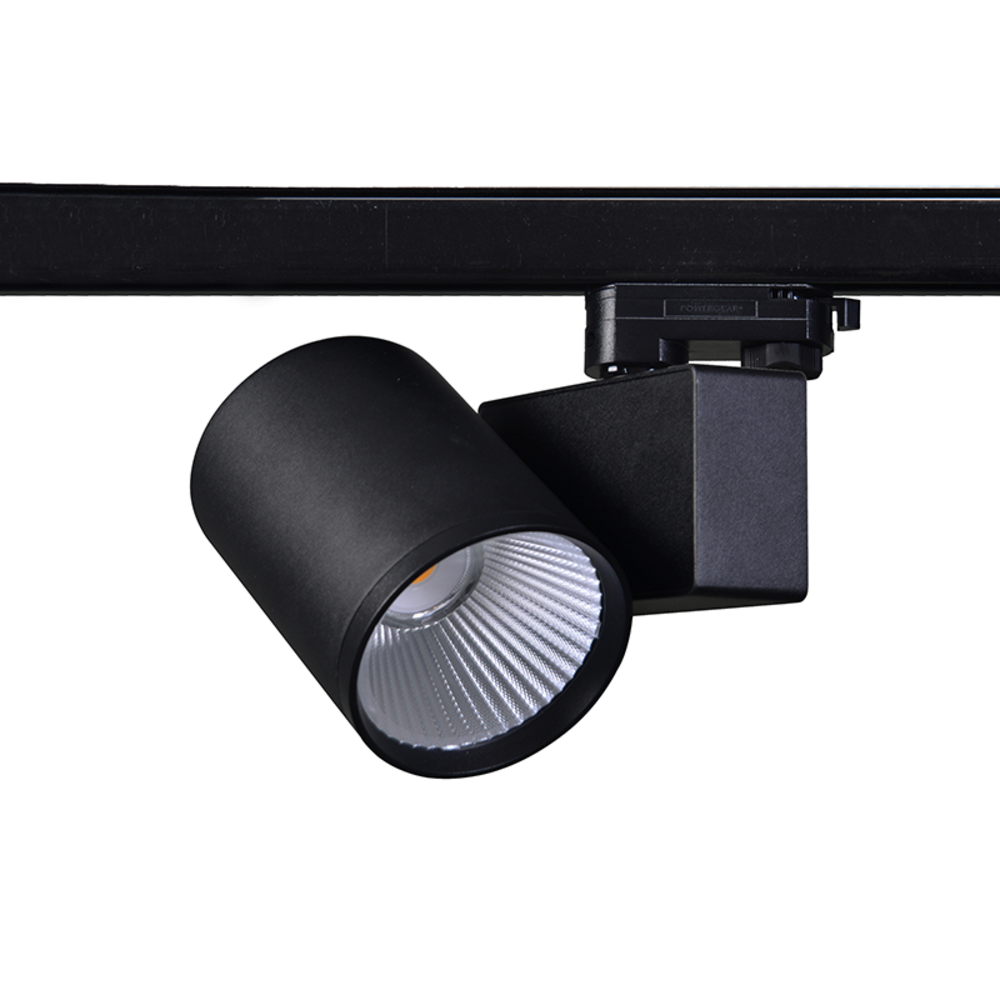 LISOR4040B4-1.png SAND BLACK LED TRACK LUMINAIRE 40W 4000K 3-PHASE 38° 4600LM 230V AC Ra80 5YRS - Image 1