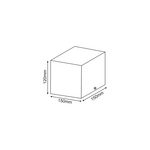 ΣΠΟΤ ΟΡΟΦΗΣ AR111 ΜΟΝΟ ΜΑΥΡΟ 150x150x120 - Image 2