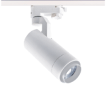 SAND WHITE LED ZOOMABLE TRACK LUMINAIRE 15W 4000K 3-PHASE 20-50° 1500LM MAX. 230V AC Ra80 5YRS