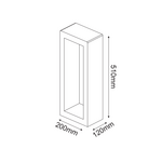 ΦΩΤΙΣΤΙΚΟ ΚΗΠΟΥ LED 5W 130LM 230V AC 3000K RA80 IP65 30.000HRS ΜΑΥΡΟ ΤΣΙΜΕΝΤΟ - Image 2