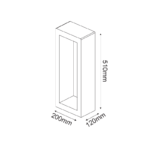 ΦΩΤΙΣΤΙΚΟ ΚΗΠΟΥ LED 5W 130LM 230V AC 3000K RA80 IP65 30.000HRS ΜΑΥΡΟ ΤΣΙΜΕΝΤΟ - Image 3