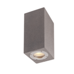 ΤΕΤΡΑΓΩΝΟ ΕΠΙΤΟΙΧΟ ΦΩΤΙΣΤΙΚΟ UP-DOWN IP65 2XGU10 ΜΑΥΡΟ ΤΣΙΜΕΝΤΟ