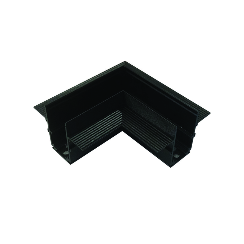 MT90B.jpg ΓΩΝΙΑ 90° ΓΙΑ ΜΑΓΝΗΤΙΚΗ ΡΑΓΑ TRIMLESS ΜΑΥΡΗ ΜΑΤ - Image 1