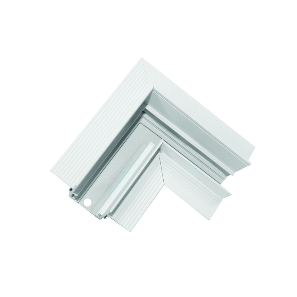 MT90W.jpg ΓΩΝΙΑ 90° ΓΙΑ ΜΑΓΝΗΤΙΚΗ ΡΑΓΑ TRIMLESS ΛΕΥΚΗ ΜΑΤ - Image 1