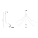 BLACK LED TRACK LIGHT 10W 3000K 4WIRES 24° 850LM 230V Ra80 - Image 2