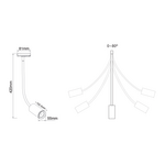 WHITE LED TRACK LIGHT 10W 4000K 2WIRES 24° 900LM 230V Ra80 - Image 2