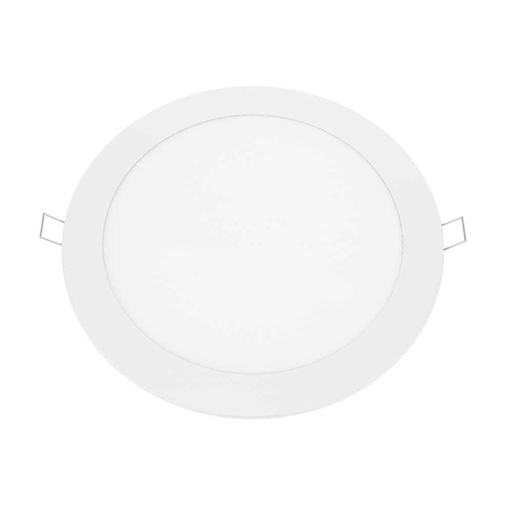 PENU2330RW.jpg ΛΕΥΚΟ ΣΤΡΟΓΓΥΛΟ LED ΠΑΝΕΛ ΧΩΝΕΥΤΟ 23W 3000K 2050Lm Φ298mm 230V AC Ra80 - Image 1