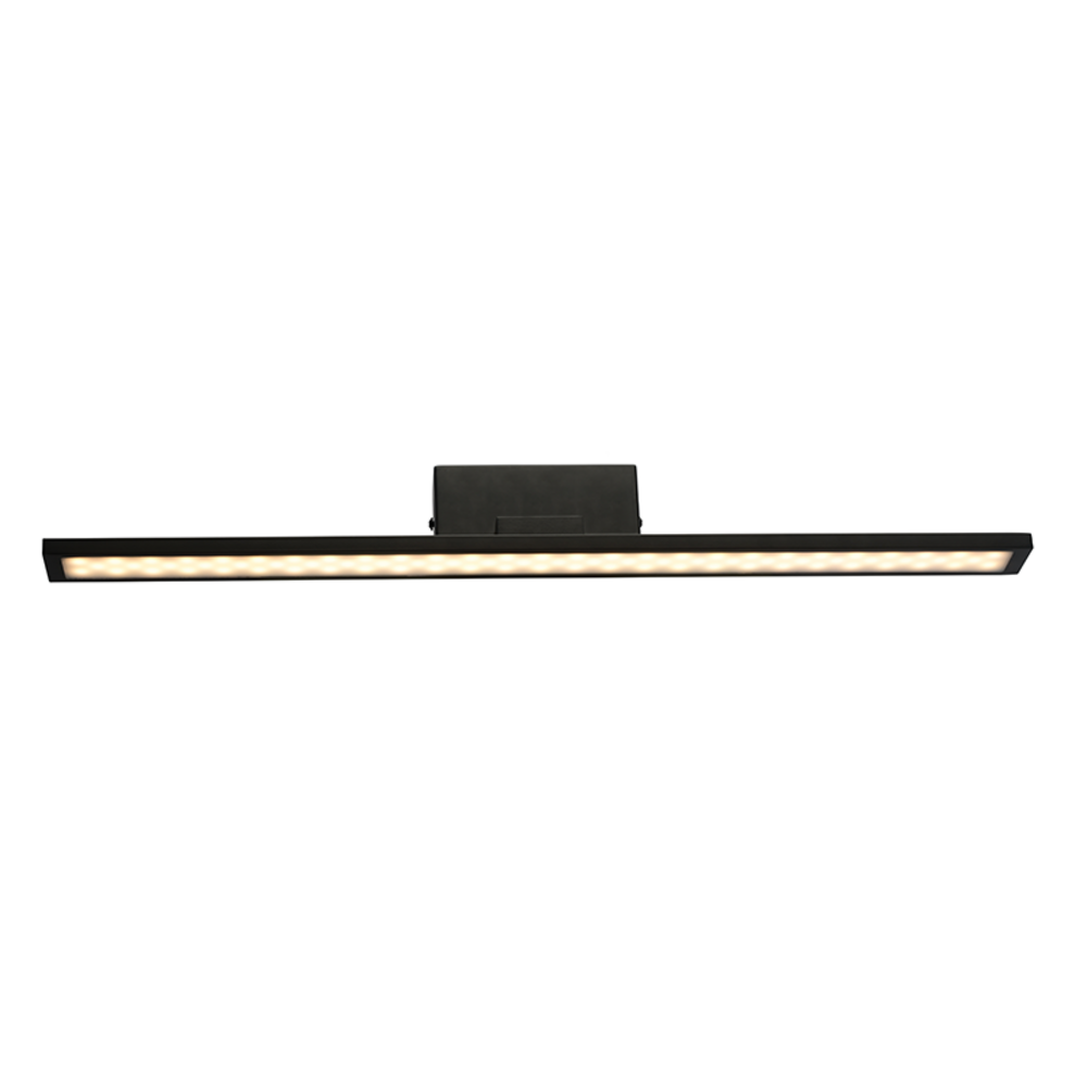PN19LEDW56BK.png ΕΠΙΤΟΙΧΟ Φ/Σ LED 16W 3000K 1040LM ΜΑΥΡΟ ΜΕΤ/ΚΟ IP44 56X7X7CM CHLOE - Image 1