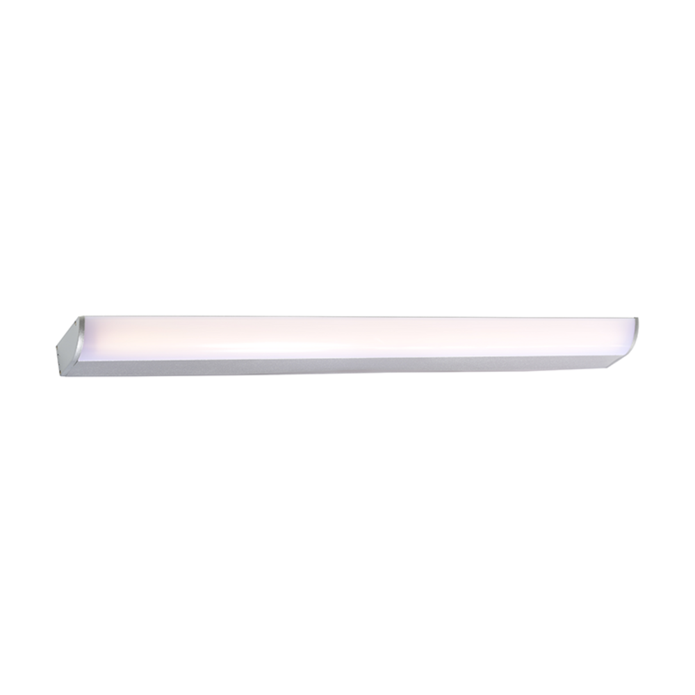 PN29LEDW57SR.png ΕΠΙΤΟΙΧΟ Φ/Σ LED 12W 3000K 780LM ΑΣΗΜΙ ΑΛΟΥΜΙΝΙΟ IP44 57X7X4CM KLARA - Image 1