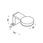 Φ/Σ ΕΠΙΠΛΟΥ LED 5W 3000K 330LM  LUSTRO ΧΡΩΜΙΟ ΜΕΤ/ΚΟ IP44 8X14,5X6,5CM - Image 2