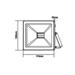 WHITE LED SMD FLOOD LUMINAIRE IP66 10W 4000K 850Lm 12-24V DC RA80 - Image 2