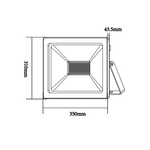 WHITE LED SMD FLOOD LUMINAIRE IP66 150W 4000K 12750Lm 230V RA80 - Image 2