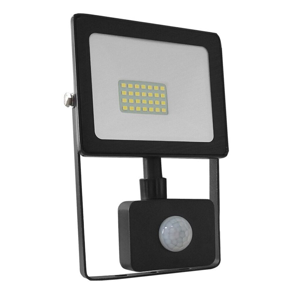 Q2030S.jpg BLACK SENSOR LED SMD FLOOD LUMINAIRE IP66 20W 3000K 1600Lm 230V RA80 - Image 1