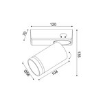 ΕΠΙΤΟΙΧΟ Φ/Σ 1XGU10 DIVINO ΓΚΡΙ ΑΛΟΥΜΙΝΙΟ IP20 12X7X13,5CM - Image 2