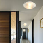 InLight Πλαφονιέρα οροφής από χρώμιο μέταλλο και λευκό γυαλί 1XE27 D:30cm (42154-Β) - Image 3