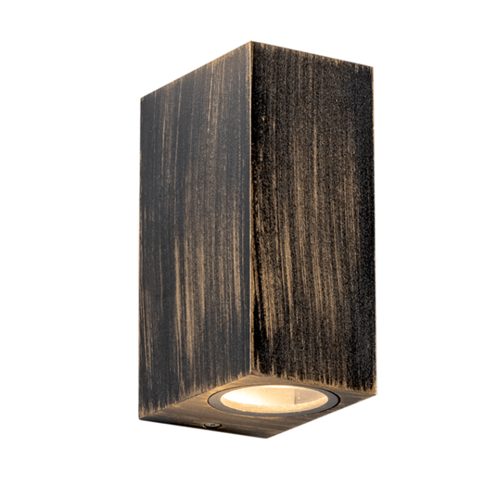 SL8111GU10R.png GU10 WALL LUMINAIRE PLASTIC 230V AC RUST IP65 MAX.2X3W LED - Image 1