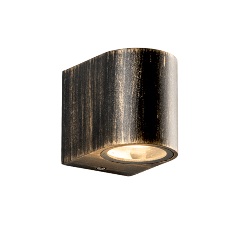 SL8210GU10R.png GU10 WALL LUMINAIRE PLASTIC 230V AC RUST IP65 MAX 3W LED - Image 1