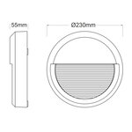 NETTO ΑΠΛΙΚΑ ΛΕΥΚΗ ΕΠΙΤΟΙΧΗ  PC 230V IP65 8W 3.000K 430LM - Image 2