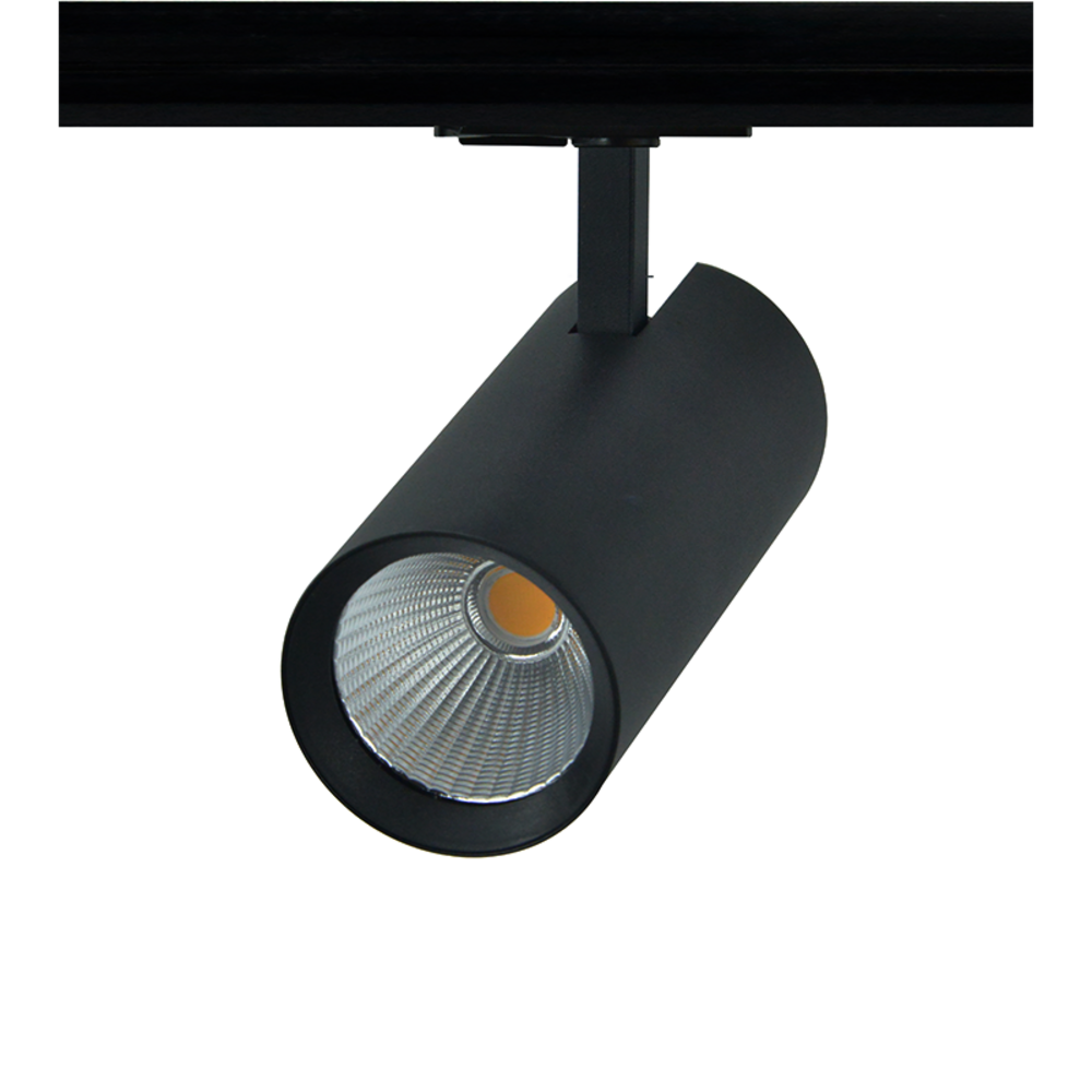 SOLINE2740B2.png SAND BLACK LED TRACK LUMINAIRE 27W 4000K 1-PHASE 36° 3150LM 230V AC Ra80 Φ74*170MM 5YRS - Image 1