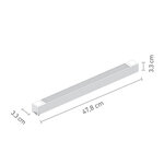 InLight Γραμμικό φωτιστικό LED 35W 4000K για μονοφασική ράγα σε λευκή απόχρωση D:47,5cmX3,3cm (T02702-WH) - Image 2