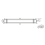 LED LUMINAIRE 30W 652mm 6500K 2750Lm IP66 230VAC PF>0.9 Ra80 - Image 2