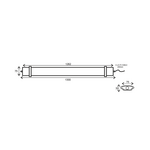 LED LUMINAIRE 60W 1262mm 6500K 5800Lm IP66 230VAC PF>0.9 Ra80 - Image 2