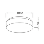 ΠΛΑΦΟΝΙΕΡΑ ΛΕΥΚΟ ΓΥΑΛΙ 2x40W Φ25 PARFAIT - Image 2