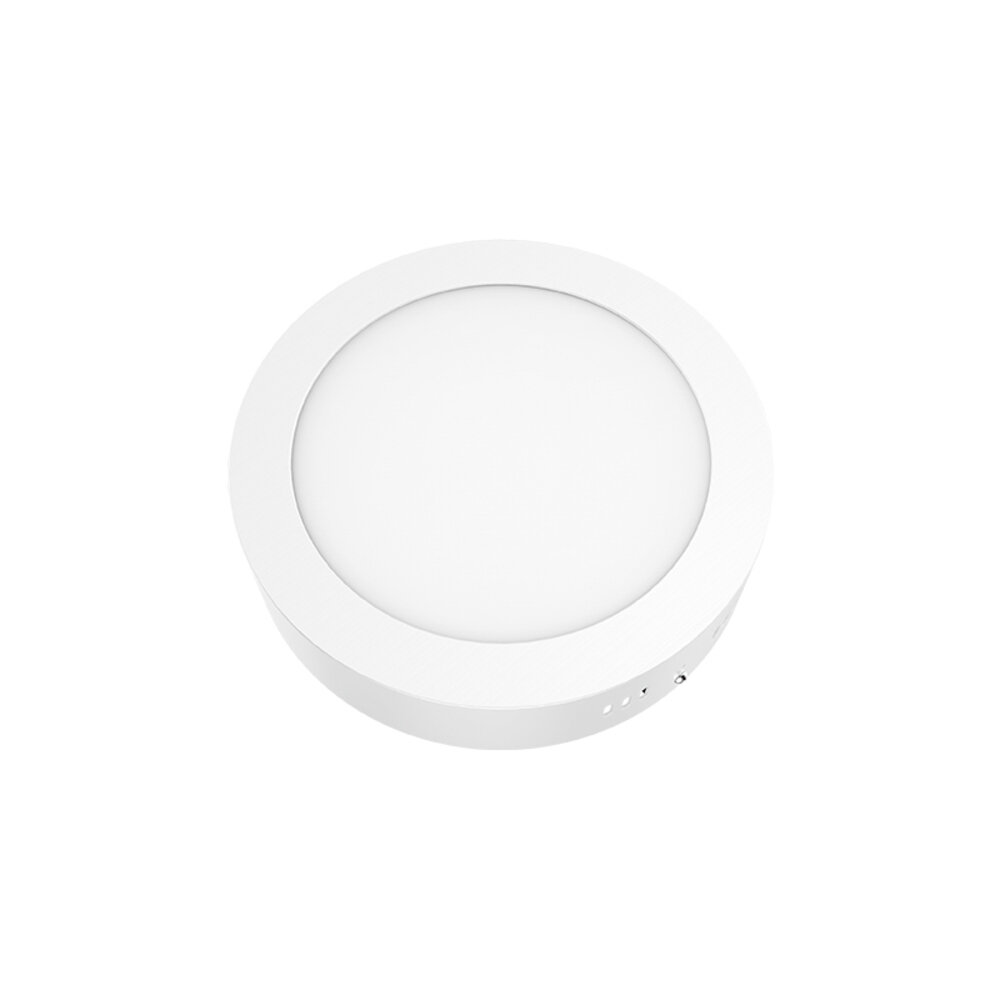VEKO1865RW.jpg ΛΕΥΚΟ ΣΤΡΟΓΓΥΛΟ LED ΠΑΝΕΛ ΟΡΟΦΗΣ 18W 6500K 1800Lm Φ209mm 230V AC Ra80 - Image 1