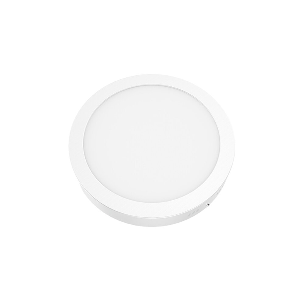 VEKO2365RW-1.jpg ΛΕΥΚΟ ΣΤΡΟΓΓΥΛΟ LED ΠΑΝΕΛ ΟΡΟΦΗΣ 6W 4000K 470Lm Φ117mm 230V AC Ra80 - Image 1