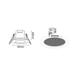 LED SPOT IP65 N.M. ROUND 5W 3.000K 230V AC 400Lm 120° Ra80 - Image 2