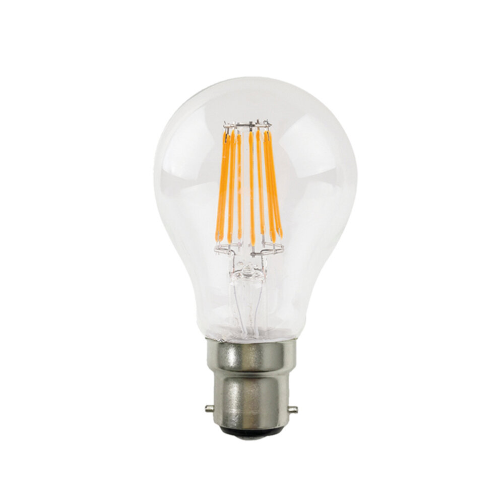 VINTA8CW22.jpg LED FILAMENT B22 A60 8W 6500K 230V AC 915LM RA80 30000H 360° - Image 1