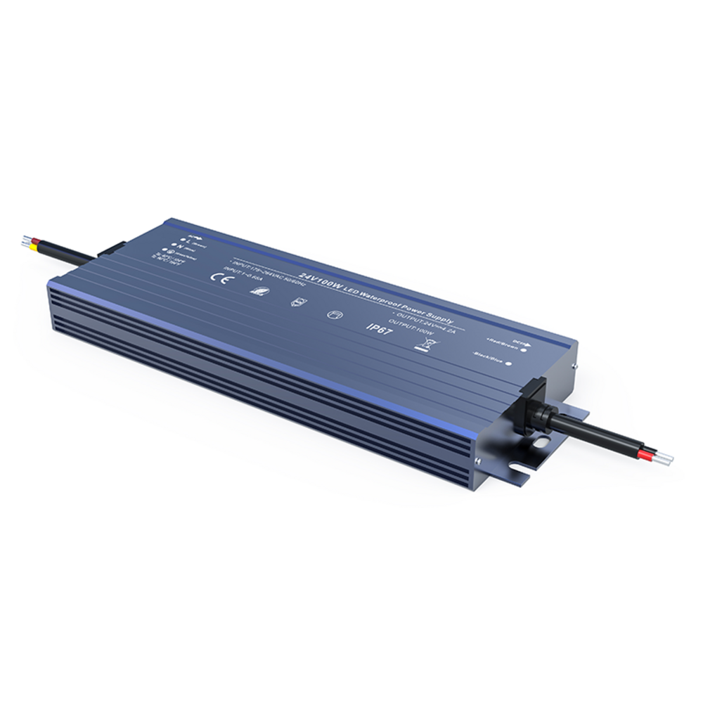 W100CV24N.png LED CV METAL DRIVER 100W 230V AC- 24V DC 4.2A IP67 5YRS - Image 1