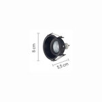 InLight Χωνευτό σποτ από μαύρο μέταλλο 1XGU10 D:8cm (Χ0010-BL) - Image 2