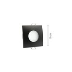 InLight Χωνευτό σποτ από χρώμιο μέταλλο 1XGU10 IP44 D:8cm (Χ0009-CH) - Image 2