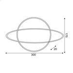 ΠΛΑΝΗΤΗΣ, 108 NEON LED ΛΑΜΠΑΚΙΑ ΜΕ ΜΠΑΤΑΡΙΑ (3xAA)/USB, KOKKINO & ΨΥΧΡΟ ΛΕΥΚΟ, IP20, 17.5x2x30cm - Image 2
