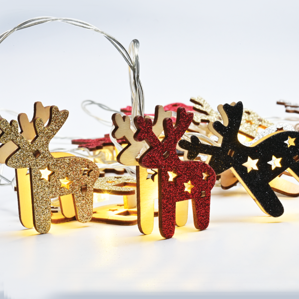 X061011248.png "WOODEN DEER RED-BLACK-GOLD-SILVER" 10LED ΛΑΜΠΑΚ ΣΕΙΡ ΜΠΑΤ(3xAA)WW, IP20, 135+30cm, ΔΙΑΦ ΚΑΛ ΤΡΟΦ - Image 1