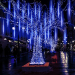 "SNOWDROP" 240 CW LED ΛΑΜΠ., 30LX8DROPS ΜΗΚ.50CM, ΜΠΑΤ(3ΧΑΑ), 6/18 ΧΡΟΝ. IP44, 2.8m+40cmΔΙΑΦ. ΚΑΛ - Image 2